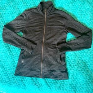 Icebreaker Merino Wool, Full Zip Jacket, Charcoal Grey, size small